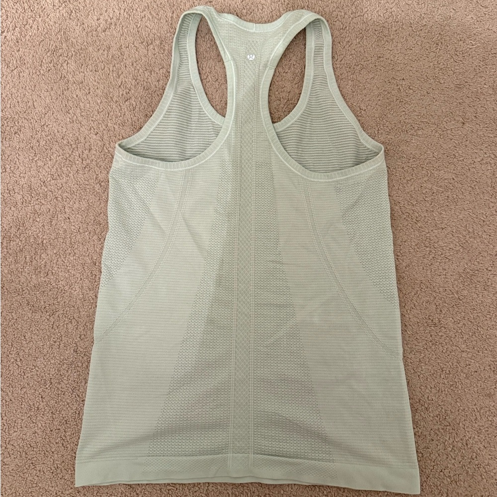 Lululemon Women's Swiftly Tech Racerback Heathered Sea Mist Size 6 - Picture 5 of 7